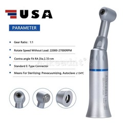 NSK Style Dental Slow Low Speed Contra Angle Handpiece Push Button E-type USA!!