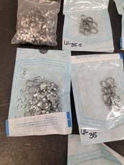 Molar Bands. Dental, Stainless, Various Sizes 300+ Count (Z8)