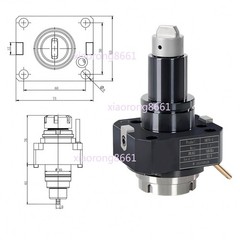 BMT40 BMT45 BMT55 BMT65 Driven Tool Holder 90 ° 0 ° Power Head Live Tool Holder
