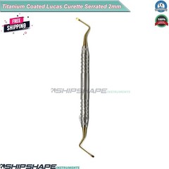 Lucas Curette Dental/Surgical Bone Curettes Serrated 2mm, 2.5mm, 3mm Set of 3PCS