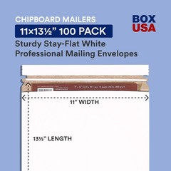 StayFlat Self-Sealing Envelopes 11×13.5 – 100-Pack for Safe Document Shipping