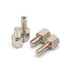 4#-40*5 Copper Nickel Plated Hex Standoff Spacer Screws Pillar PC Computer Bolts