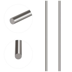 2Pcs 5mm x 356mm Stainless Steel Straight Solid Metal Round Rod Lathe Bar Sto…
