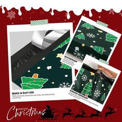 25 PCS Christmas Poly Mailer 10×13 Inch Waterproof Shipping Bags Tree Printed