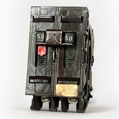 Wadsworth A250NI 50 Amp 2 Pole BIG BODY Plastic Foot Circuit Breaker A250