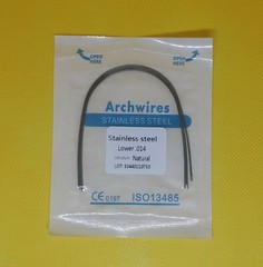 10Packs 100Pcs Dental Stainless Steel Arch Wires Orthodontic Round Natural Form
