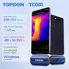 TOPDON TC001 Thermal Camera for Android & PC USB C 256×192 IR High Resolution