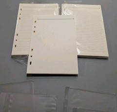 Vtg 1990s-2000s Authentic Louis Vuitton GM Agenda Refill Pages & Plastic Pockets