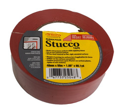 Cantech Stucco Tape Red 2″ x 60 Yards 48mm x 55m for Window Glass Steel Vinyl