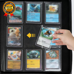 Toploader Binder, Holds 288 Toploaders, 9 Pocket Top Loader Binders with Sleeves