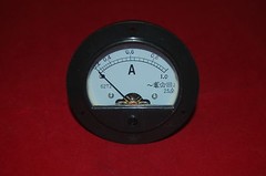 AC 0-1A Round Analog Ammeter Panel AMP Current Meter Dia. 90mm Direct Connect