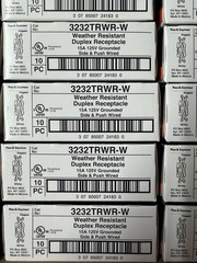 200! Legrand 3232TRWRW 15A/125V Tamper/Weather Resistant Duplex Receptacles