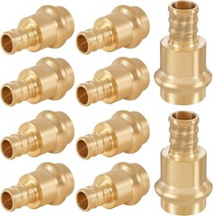 1/2″ PRESS X 1/2″ PEX Copper Press Fitting Adapter, 10-Pack