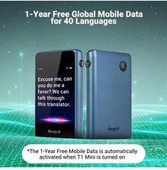 Timekettle, T1 Mini Translator Device No WiFi Needed, Built in 1-Year Global …
