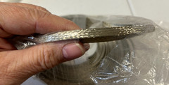 Flat Tinned Copper Metal Braided Sleeving Wire, 1/4 ” Diameter 50′