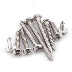 10 x 2-1/2 40 Pack Stainless Steel Phillips Pan Head Wood Screws, Stainless