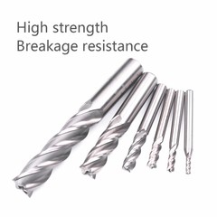 1/8″ x 1/4″ HSS End Mill Set 4pcs – 4 Flute Straight Shank Cutter for Metal &CNC