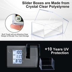 RIXUGIT 10-Pack 100-Count Deck-Case Card-Box – 2 Piece Trading Card Storage B…