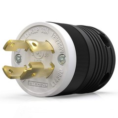 Moisture Resistant NEMA L14-30P Locking Plug – Ergonomic Design for Easy Use
