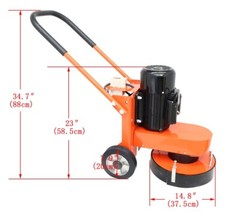 Concrete Hand-powered Floor Grinder 220V 4KW Engineering Equipment Industrial