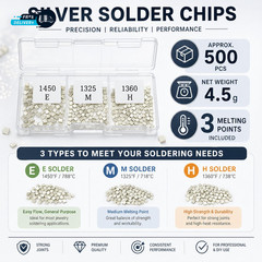 500 Pcs 4.5 Grams Silver Solder for Jewelry Making Silver Solder Precut.