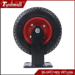 Findmall Fixed Plate 8″ Caster Wheels PU Load-Bearing Capacity 518 Pounds