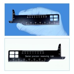 2023 New Dental Precision Measuring Ruler Medical Tool Double Sided Use Ruler To