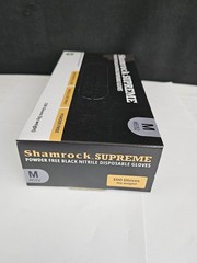 Shamrock Supreme Powder Free Black Nitrile Disposable Gloves