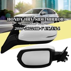 Left Driver Side Mirror Fits 2016-2022 HR-V EX EX-L Power Heated Signal White
