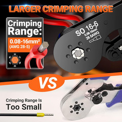 Professional Ferrule Crimping Tool Kit with 1200 Terminal Connector Sleeves
