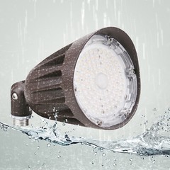 12Pack 25W LED Bullet Flood Light 3CCT LED Landscape Spotlight with KnuckleMount