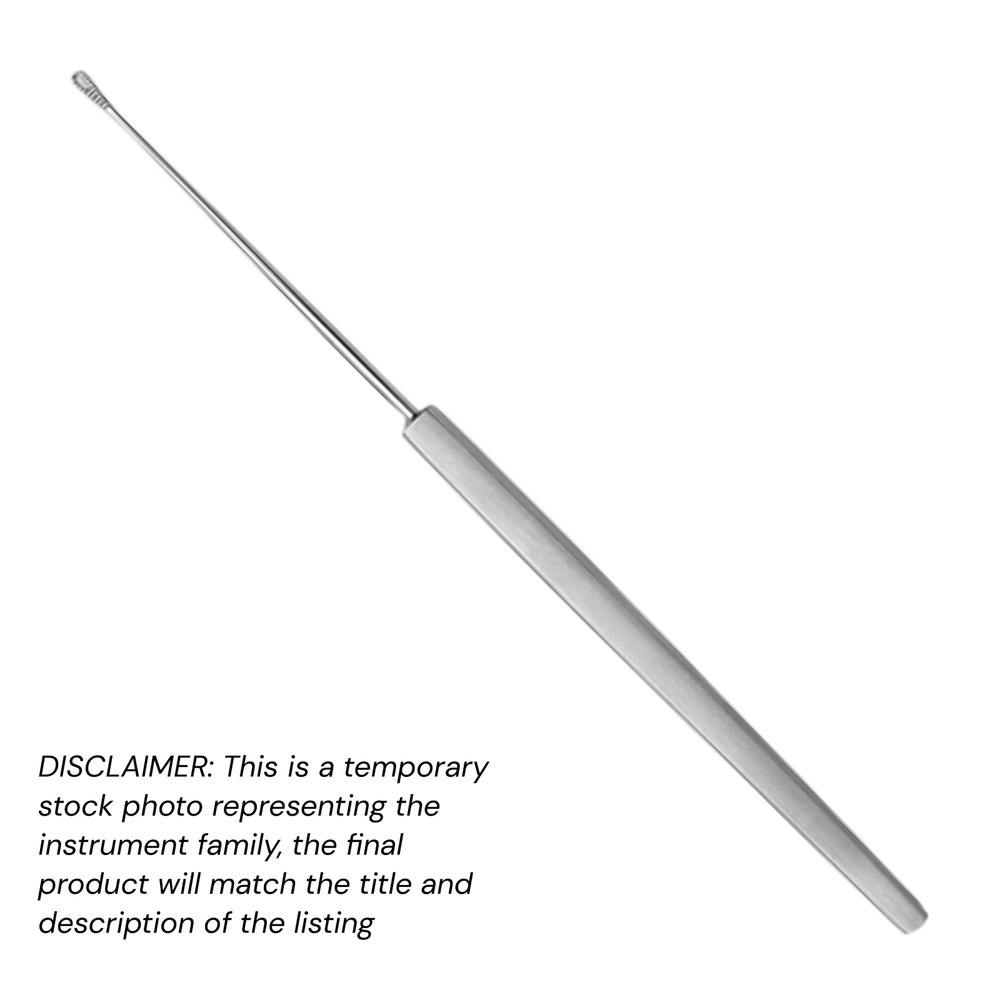 Shapleigh Ear Curette, 6″, Serrated Loop, Large (2.5 x 5 mm), Premium