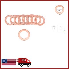 Copper Crush Washer 20 Pcs Set 15x20x1.5mm for Electrical and Plumbing