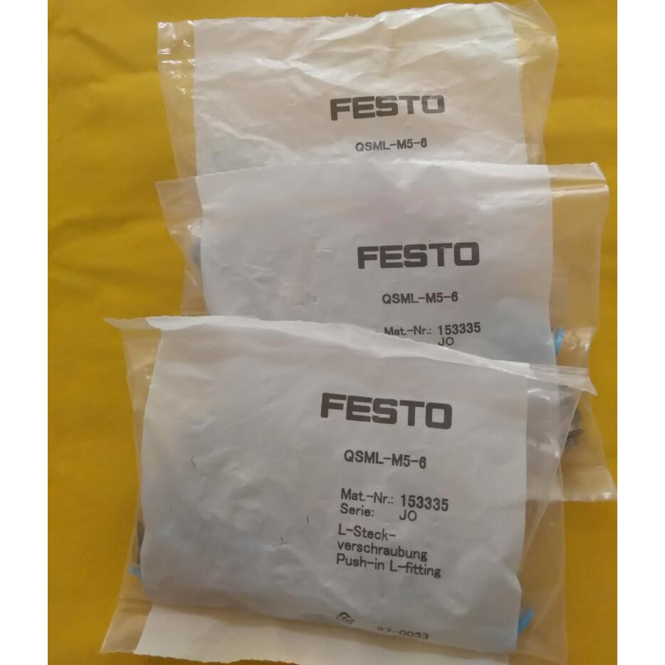 1Bag/10pcs New Festo QSML-M5-6 153335 Push-In Fitting Free Ship #US