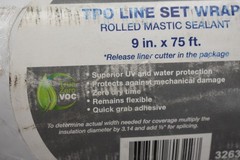 Hardcast TPO Line Set Wrap 326381 Rolled Mastic Sealant 9″ x 75ft Adhesive