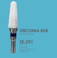Dental Lab White Zirconia Ceramic Burs for Micro Motor HP Polishing Acrylics etc