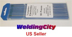 WeldingCity® 10-pk TIG Welding Tungsten Electrode Pure (Green) 1/16″ x 7″ | USA