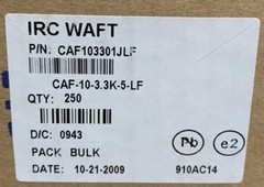 IRC WAFT CAF103301JLF Wirewound Resistor 3.3KOHM 10W, 5% (10pcs = 1 lot)