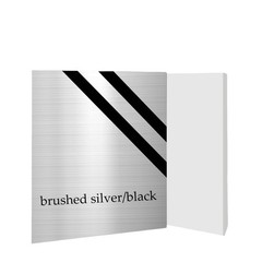 4 Pack Laser Engraving Double Color ABS Plastic Sheets Silver Black 12×8 In