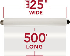 GBC Thermal Laminating Film, Rolls for Ultima 65 Ezload, Nap I, 1.5 Mil, 25″ X 5