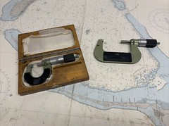 pair of pav micrometers. 0-1” and 2-3”. .0001” carbide faces. Liechtenstein