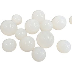 White Solid Silicone Ball Bouncing Bouncy Silica Gel Balls Diameter 1mm-160mm