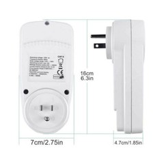 LCD Power Watt Meter Plug Consumption Electricity Usage Energy Amps Volt Monitor
