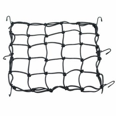 15″X15″ Small Elastic Cargo Bungee Net with 6 Hooks for Bike Bicycle Motorcycle