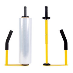 Stretch Film Dispenser Machine Pallet Wrap Dispenser Shrink Wrap Tool W/ Handle