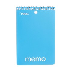5 Pack Mead Wirebound Memo Memo Book, College Ruled, 40 Sheets, 4in X 6in