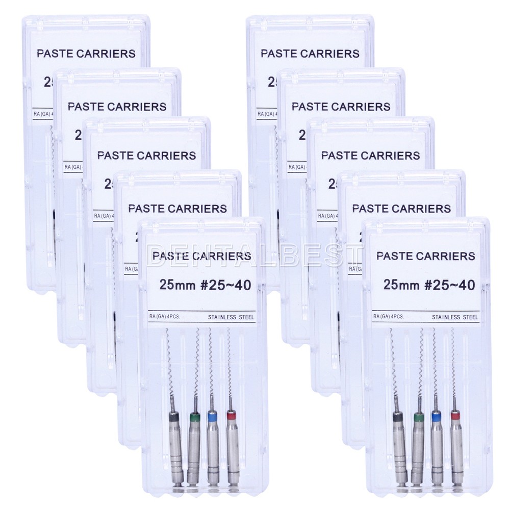 Dental Endodontic Rotary Paste Carriers Stainless Engine Rotary 25mm #25-#40