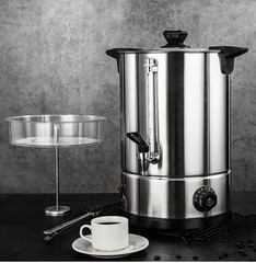 Lsysgsb Commercial Coffee Urn Grade Stainless Steel 50-Cup 8L/2.11Gal Coffee