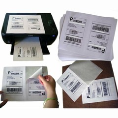 50-20000 8.5×5.5 Shipping Mailing Labels Half Sheet Adhesive 2 Per Sheet Blank