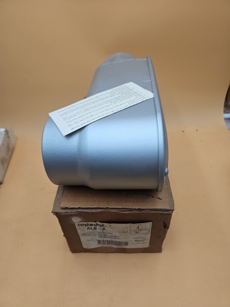 Red Dot ALB-8 3″ Conduit Body w/Cover LB Style Threaded for Rigid and IMC